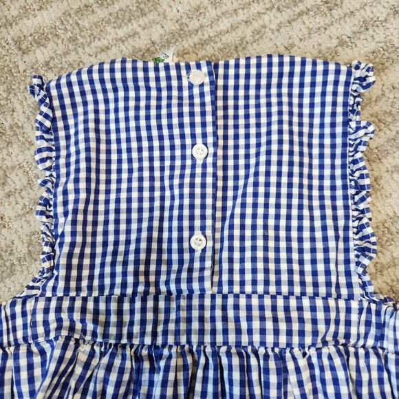 Cecil & Lou gingham cotton dress red white blue bow size 5 - Picture 10 of 10